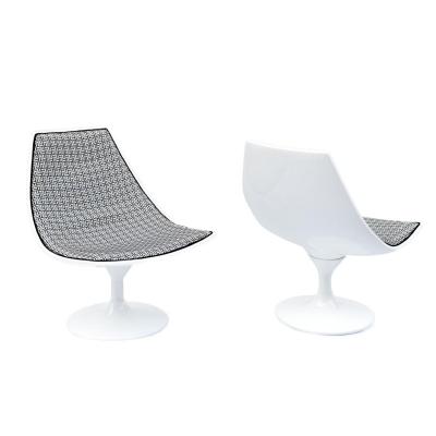 Pair Of Swirl Armchairs In White Lacquered Fibreglass, 1970’s - Ls37151331