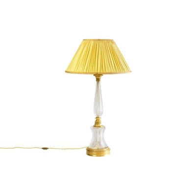 Large Empire Style Lamp In Cut Crystal And Gilt Bronze, 1940’s - Ls3000411
