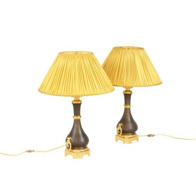 Maison Gagneau, Pair Of Louis XVI Style Lamps, Circa 1880 - Ls41741121