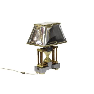 Lamp In Bamboo, Gilt And Silvered Brass, 1970’s - Ls4120741