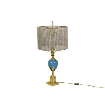 Lamp In Turquoise Opaline And Gilt Bronze, 1970’s - Op479721