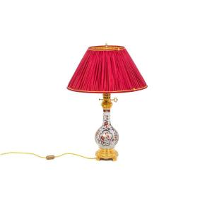 Lamp In Porcelain And Bronze, Circa 1880, Ls3198451