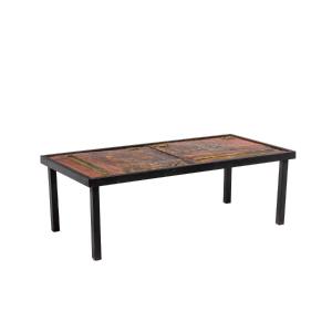 Robert And Jean Cloutier, Coffee Table In Ceramic And Metal, 1950s, Ls50721001