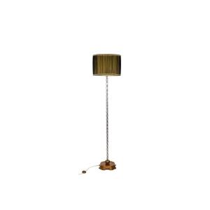 Maison Baguès, Floor Lamp In Glass And Gilded Metal, 1950s, Ls5077251a