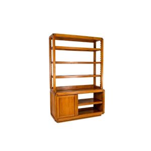 Pierre Chapo, Shelves Cabinet In Natural Elm, 1960s, Ls51192231a