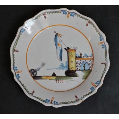 Nevers Revolutionary Plate "taken From The Bastille"