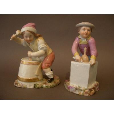Furstenberg, Two Porcelain Statuettes.