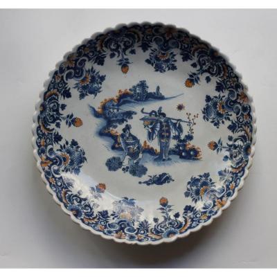 Lille, Earthenware Cup Decor From A Chinese Scene.