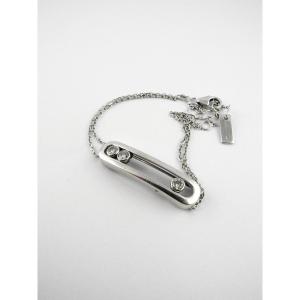 Messika Move Classique Bracelet In 18k White Gold & Sliding Diamonds