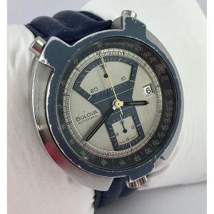 Bulova Parking Meter Bullhead Automatic Chronograph Micro Rotor Watch 1973 