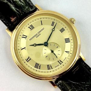 Frédérique Constant Watch Year 2010 Quartz, Yellow Gold On Leather, Saffron Commemorative Series
