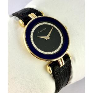 Bucherer Lady's Watch 2010 Leather Plated, Quartz, Ultra Flat