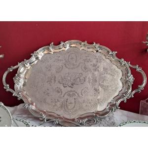 Large Antique Christofle Tray, 19th Century 