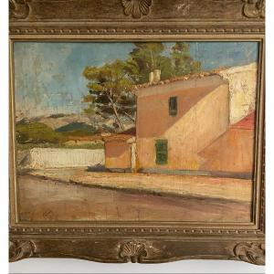 Ste Anne En Provence. Oil On Canvas. Provence Mountain Landscape