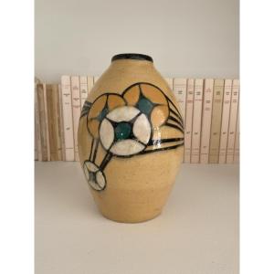 Léon Brunard Art Nouveau Vase, Lyon