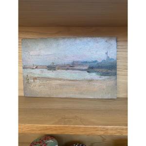 The Estuary. Charles Tranchand. Painter From Angers. Early 20th Century.