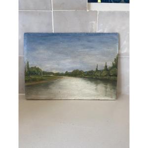 The Banks Of The Garonne At Lestiac. Bordeaux.