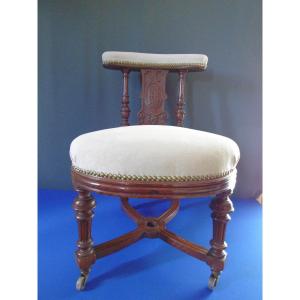 Armrest Napoleon III Stamped Pecquereau