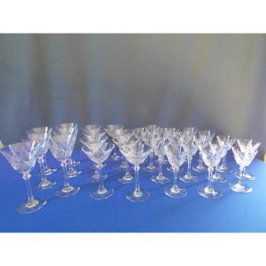 Baccarat Crystal Glasses - Louvois Model