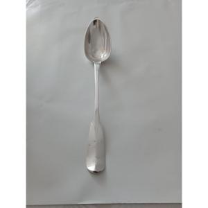 Stew Spoon In Solid Silver Goldsmith Tamet 19th Century