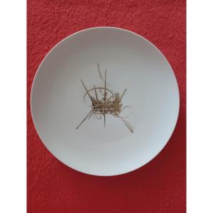 Georges Mathieu - Sèvres Porcelain Manufactory - Plate