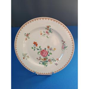 China Porcelain Plate, 18th Century