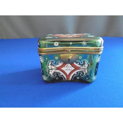 Coffret En Verre De Bohême