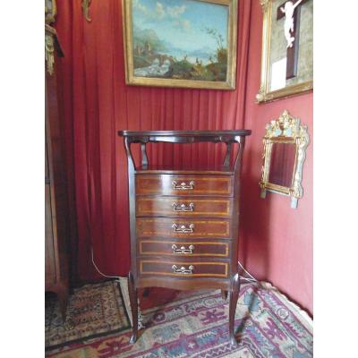 Small Art Deco Mahogany Cabinet