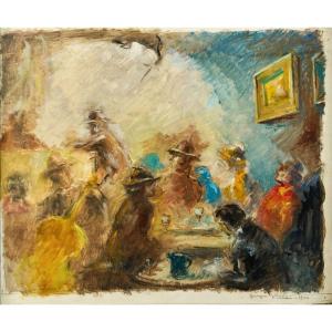 Georges Villa (1883 - 1965) Interior Of The Cabaret "au Lapin Agile", Montmartre, 1910