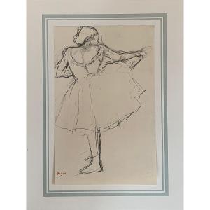 Edgar Degas - Original Heliograph From 1924 - Dancer At The Barre - Impressionism