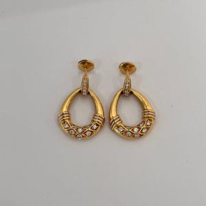 Cartier Diamond And 18-karat Yellow Gold Earrings
