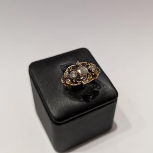 1900s Gold And Rose-cut Diamond Ring