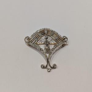 Antique Pendant Brooch With Diamonds