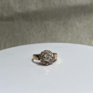 Rosette Ring From The 1900s. Diamonds And 18-carat Gold.