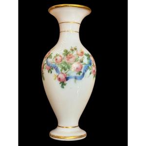 19th Century Opaline Crystal Vase, 25 Cm High