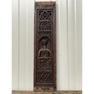 Gothic Panels With Angel Knight, 15th-16th Century