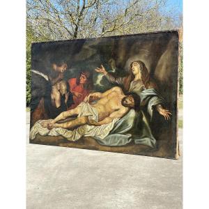 Beautiful Large Religious Painting From The 19th Century Or Earlier