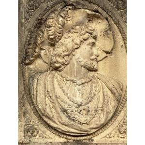 Renaissance-style Concrete Wall Plaque