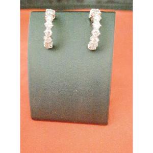 Boucles d'Oreille "créoles" Diamants