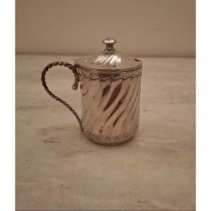 Silver Mustard Pot