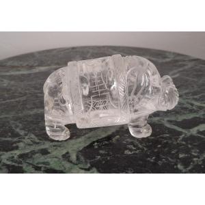 Rock Crystal Elephant