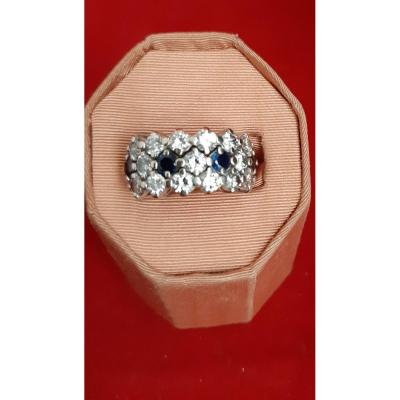 Sapphires And Diamonds Ring