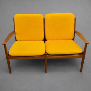 Two-seater Bench – Scandinavian Design, 1960s