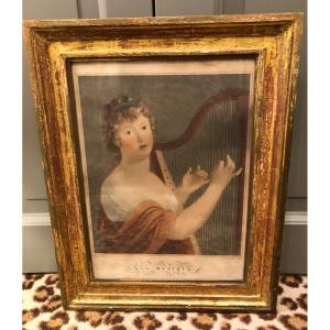 Pair Of Engravings Of Felice Gianni Sculpted By Levilly