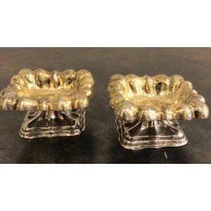Pair Of Silver Salt Cellars