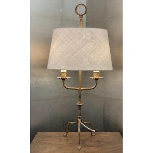 Gold Wrought Iron Table Lamp 