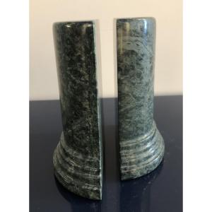 Pair Of Green Stone Bookends 