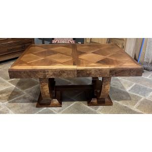 Art Deco Walnut Table 