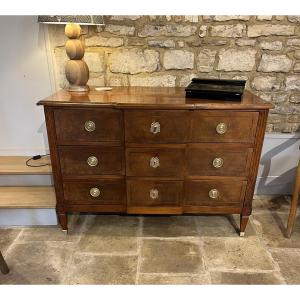 Louis XVI Period Chest Of Drawers With Projection 