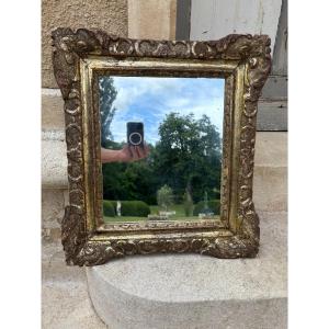 Louis XIV Silver-plated Wood Frame Mirror